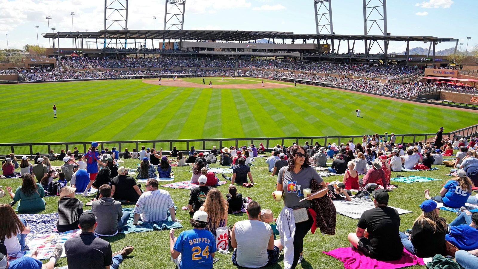 Cactus League spring training ballpark in the Phoenix metro where concession stands run event freezer trailer rentals through February and March