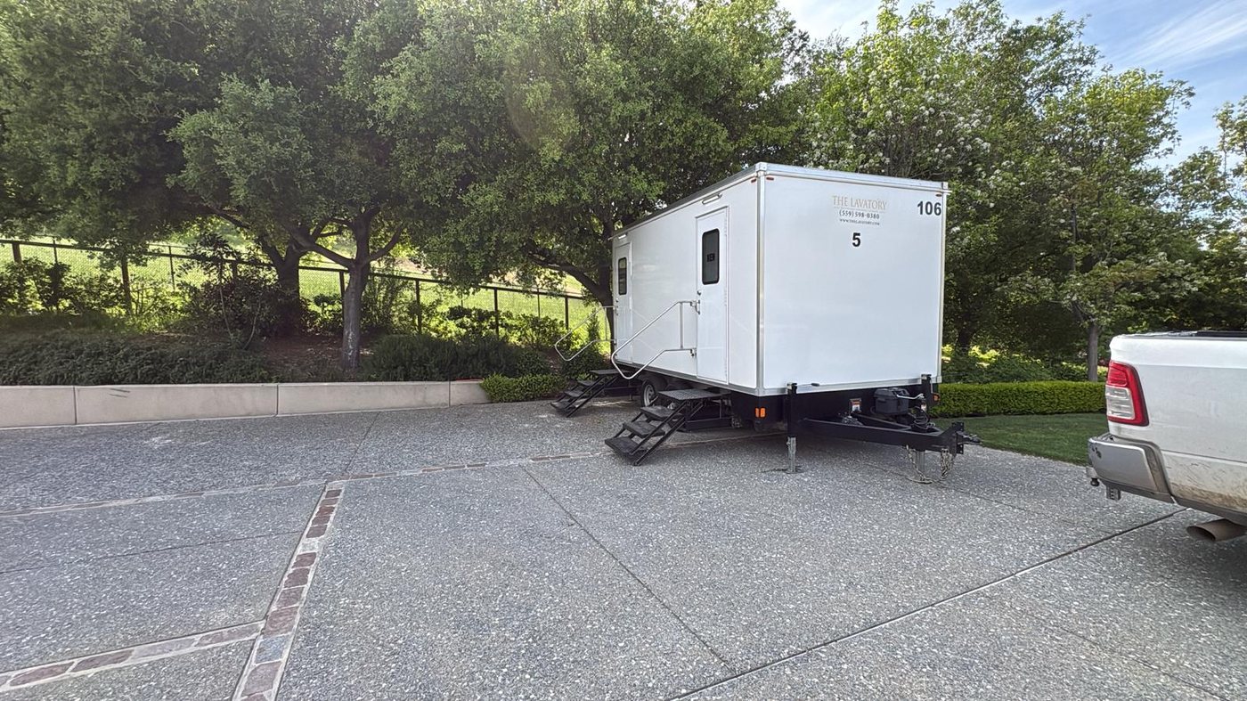 KryoFridge reefer trailer holding deep-freeze in an open lot under the Arizona sun