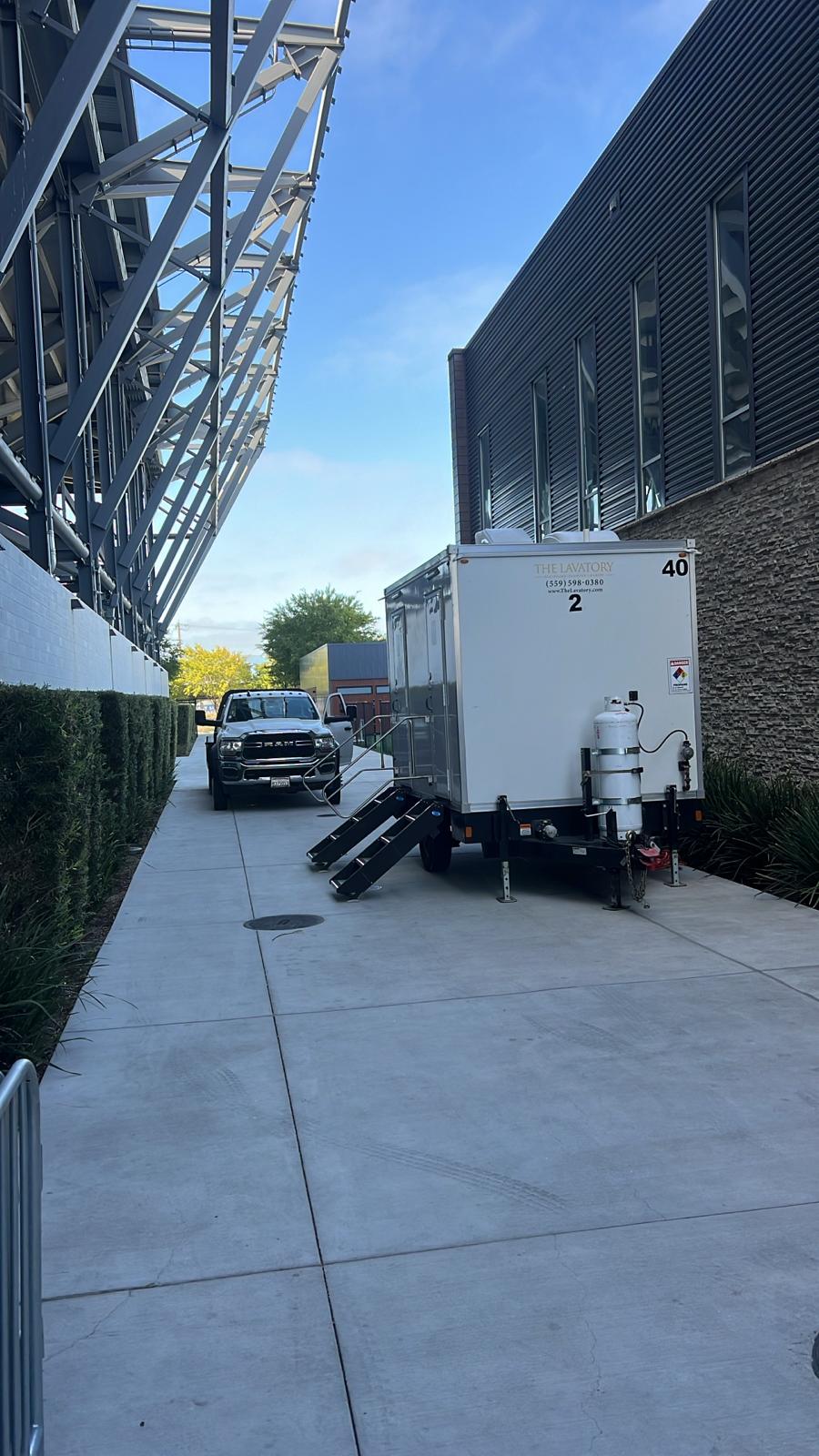 KryoFridge reefer trailer with its refrigeration unit, holding deep-freeze for a marquee food client