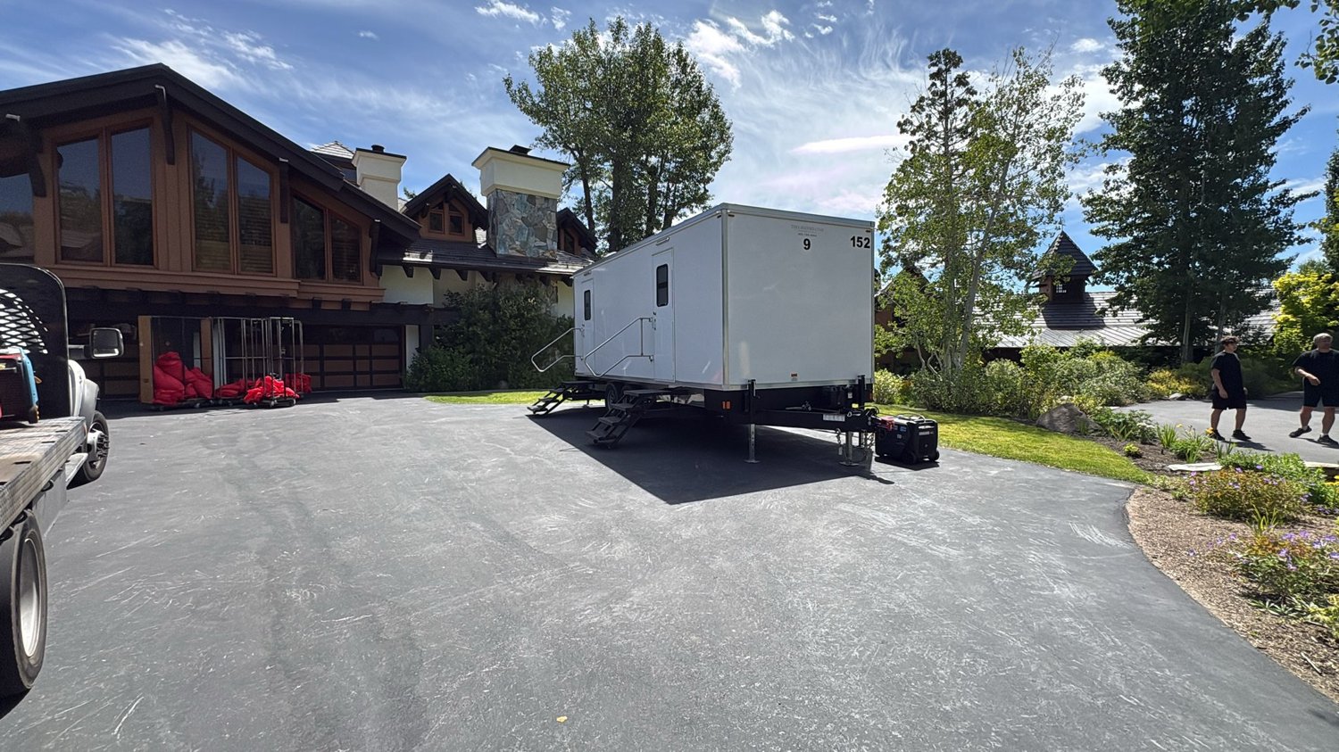 KryoFridge-branded freezer trailer staged on a commercial lot at dusk, ready for a backup cold-storage job