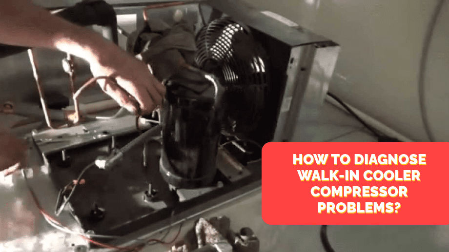 Commercial walk-in cooler with a failed compressor during a cold storage emergency