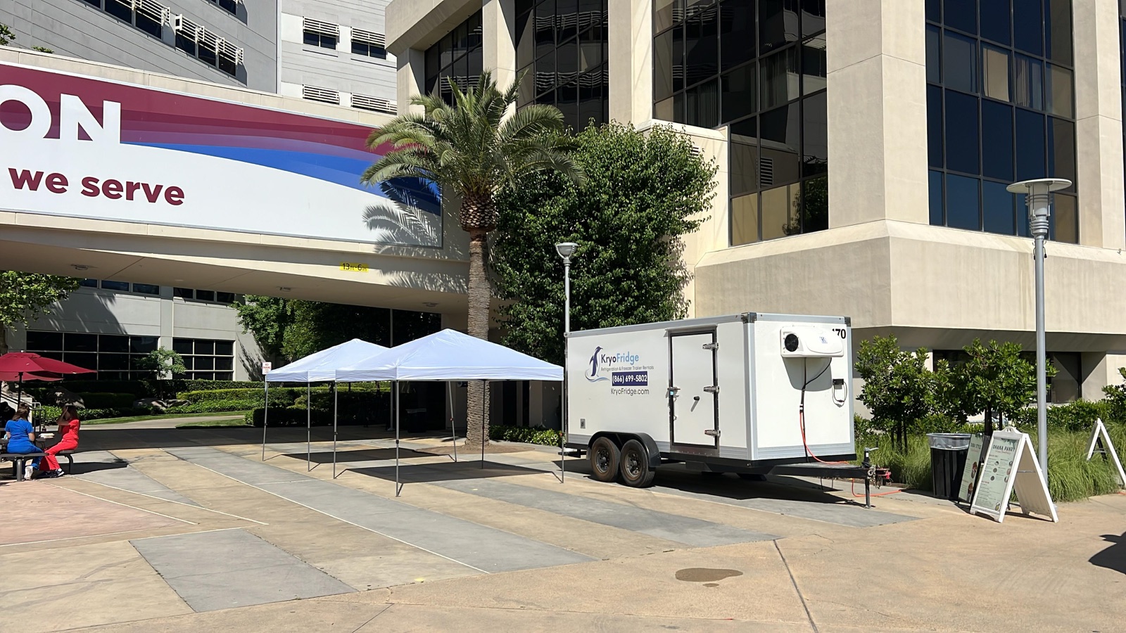KryoFridge Refrigeration Trailer staged for delivery