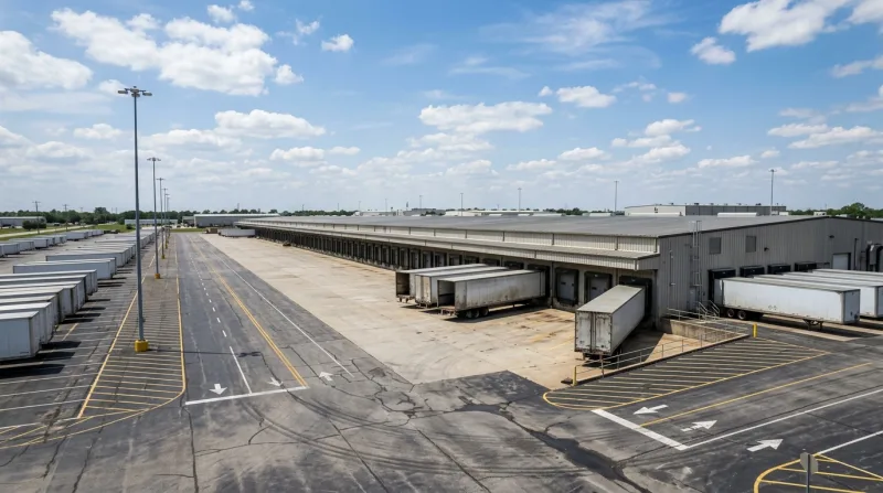 Empire Center and the Golden State corridor, Burbank freezer trailer service area