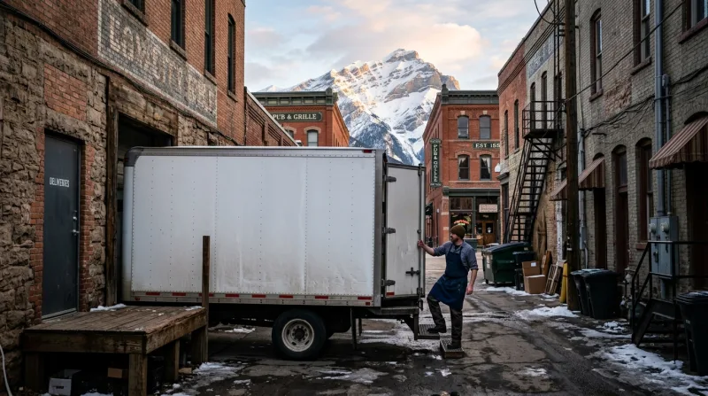 Downtown and Southwest Downtown, Colorado Springs freezer trailer service area