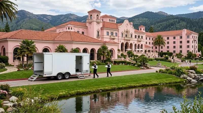 The Broadmoor and Cheyenne Mountain, Colorado Springs freezer trailer service area