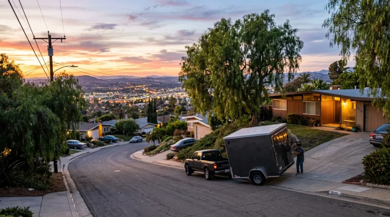 Fletcher Hills, El Cajon freezer trailer service area