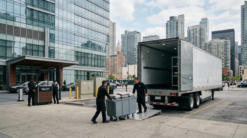 Uptown, the Galleria and Memorial, Houston freezer trailer service area
