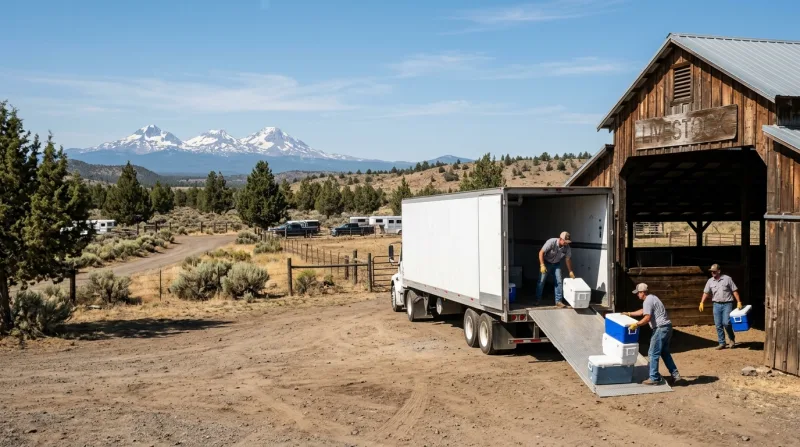 Bend, Redmond and Central Oregon, Oregon freezer trailer service area