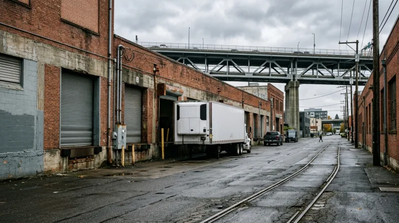 Central Eastside Industrial District, Portland freezer trailer service area