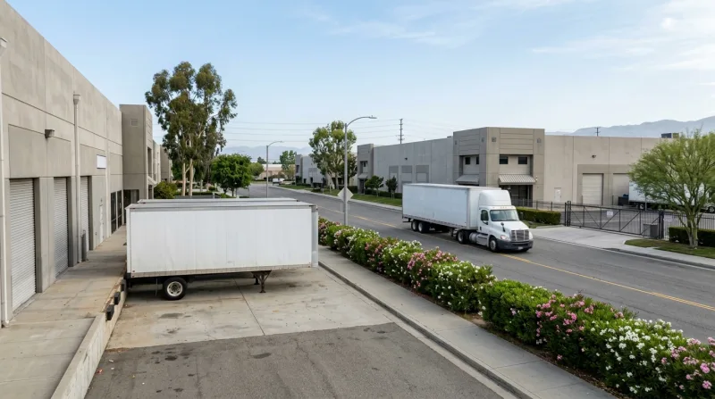 North Rialto Business Park, Rialto freezer trailer service area