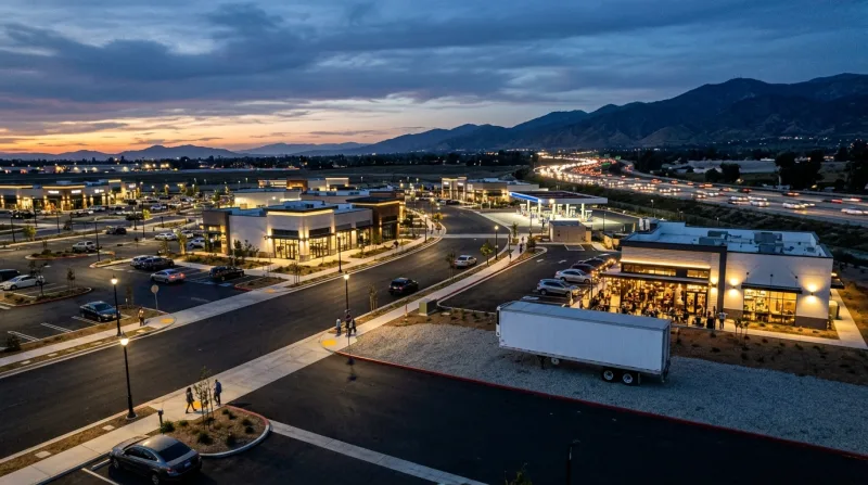 Renaissance Rialto and the Former Airport, Rialto freezer trailer service area