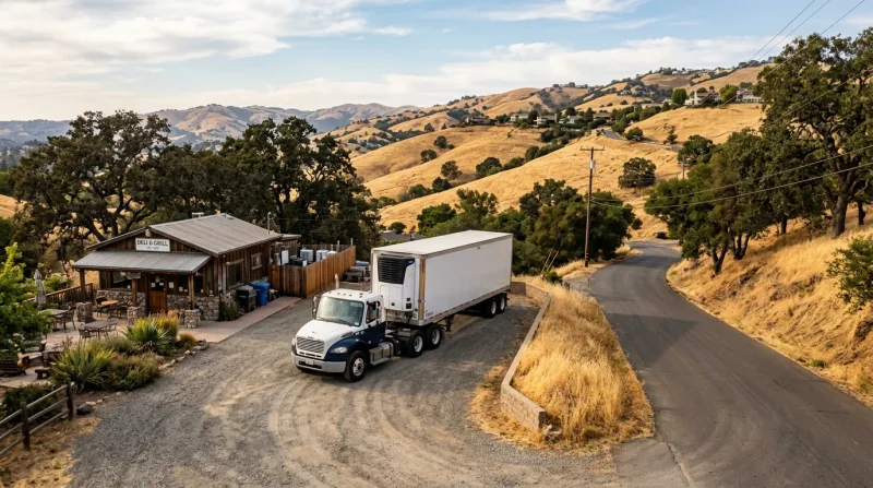 El Sobrante Hills and May Valley, Richmond freezer trailer service area