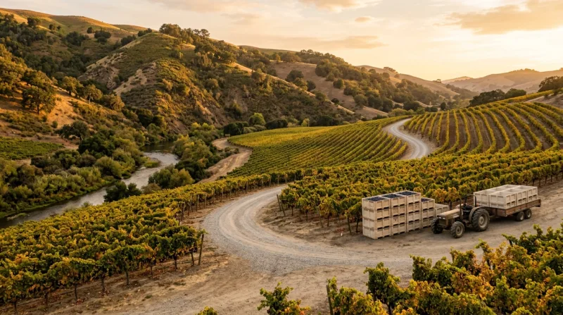 Sisquoc, Tepusquet and the wine bench, Santa Maria freezer trailer service area