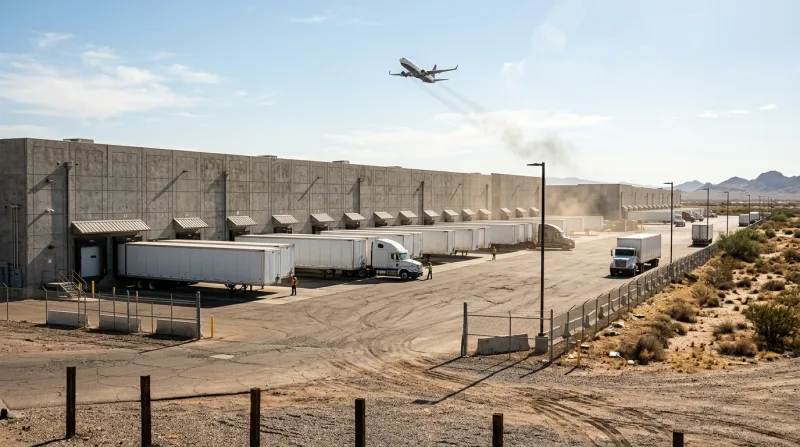 Priest Drive and Peterson Park, Tempe freezer trailer service area