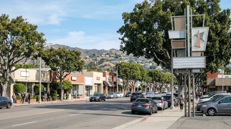 Thousand Oaks Boulevard and Old Town, Thousand Oaks freezer trailer service area