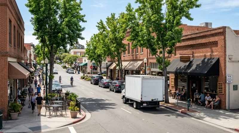 Downtown Vista Village, Vista freezer trailer service area
