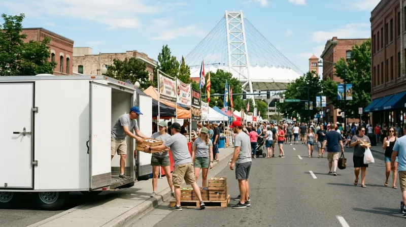 Spokane and the Inland Northwest, Washington freezer trailer service area