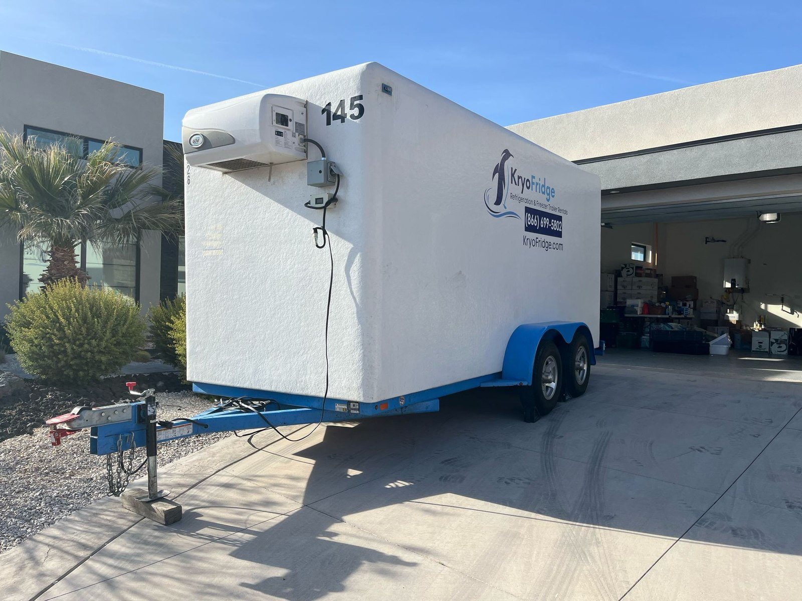 KryoFridge cold storage trailer working the Redding jobs these refrigeration guides describe