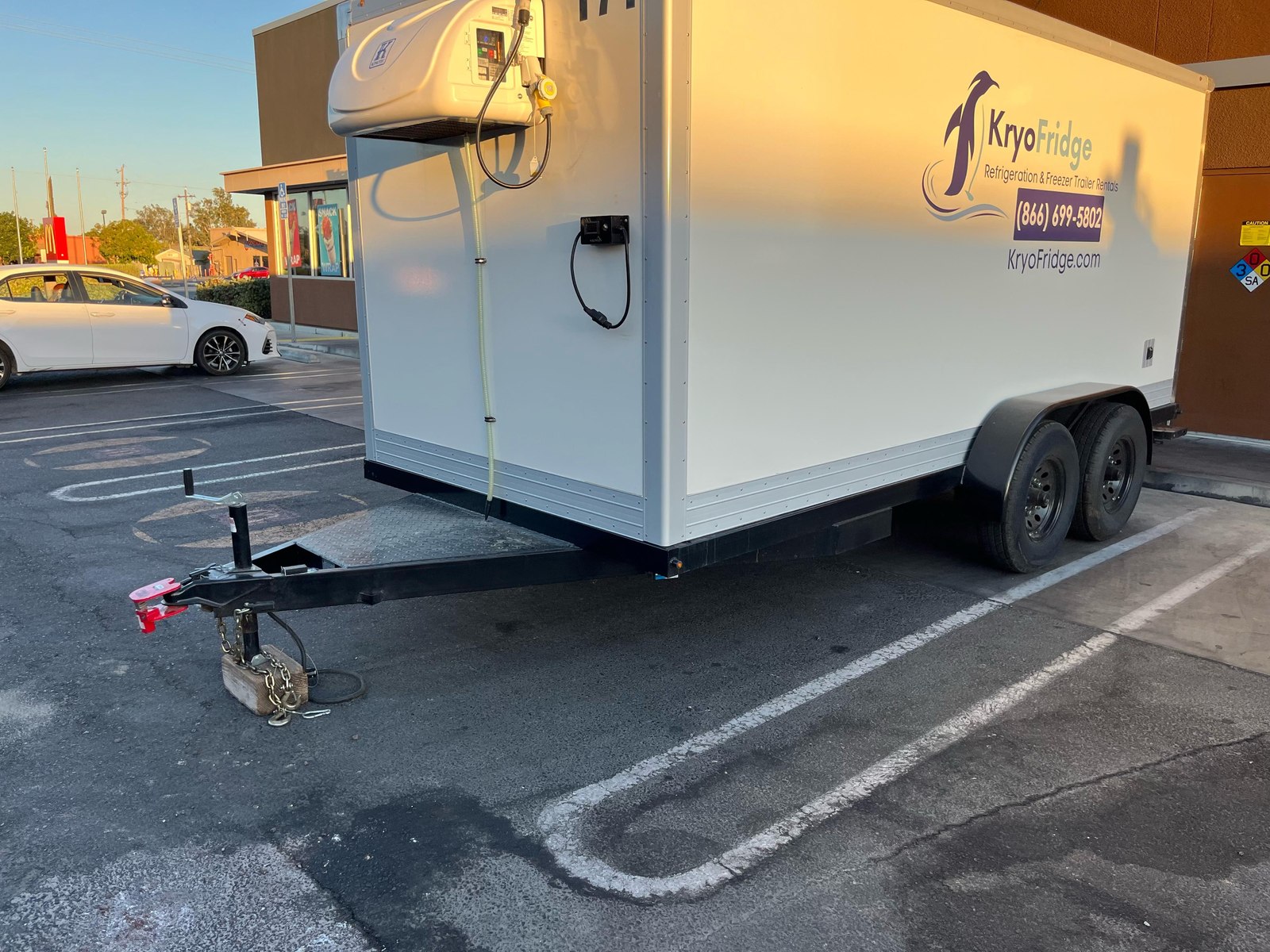 Church dinners and fundraisers in West Covina, served by a KryoFridge freezer trailer