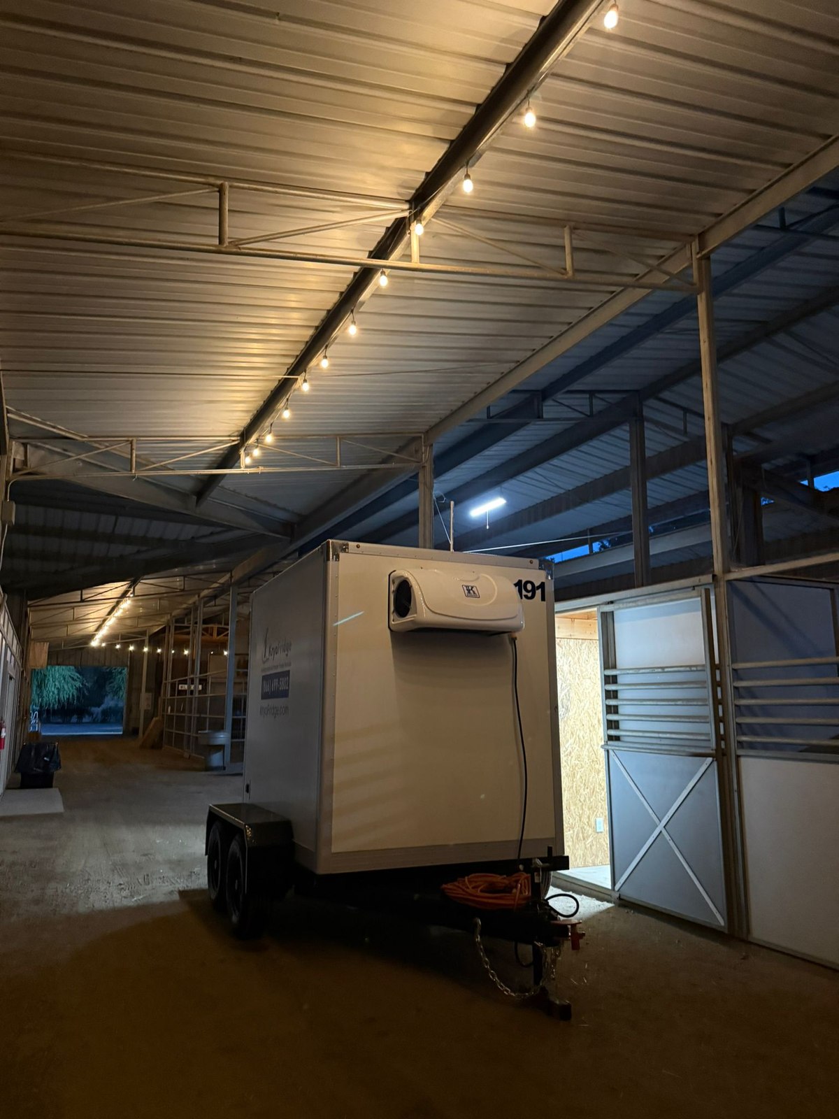 A punishing McAllen afternoon, the weather a freezer trailer is built to work through