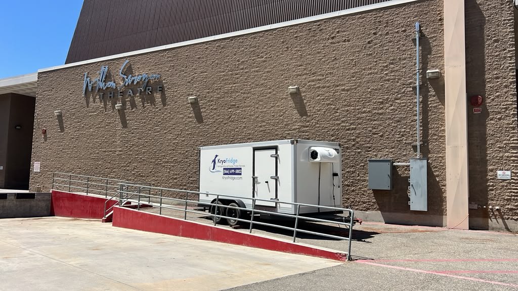 KryoFridge walk-in freezer trailer on a Round Rock ISD kitchens between terms job near Round Rock