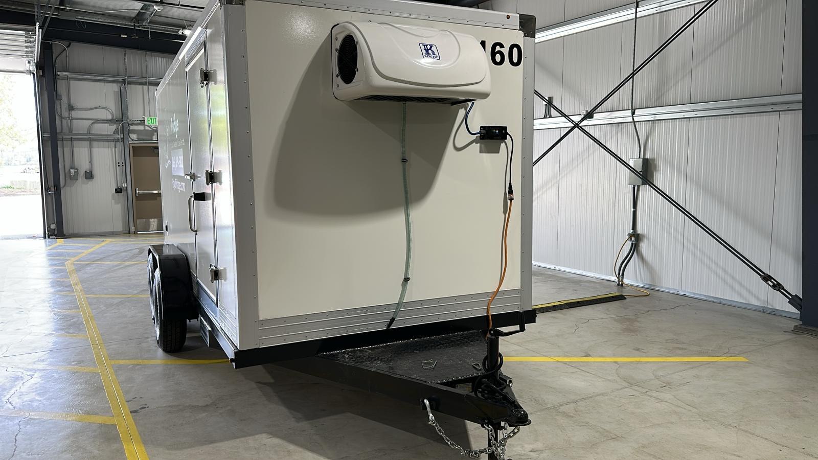 A KryoFridge refrigeration trailer on the kind of Waco job these guides cover