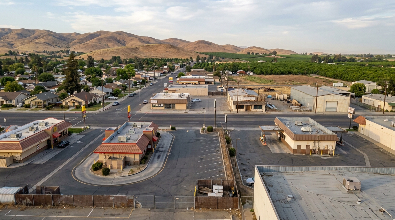 Henderson Avenue corridor, Porterville freezer trailer service area