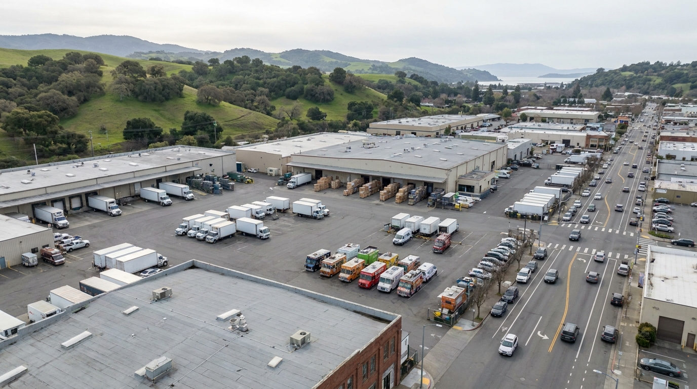 Canal district, San Rafael freezer trailer service area