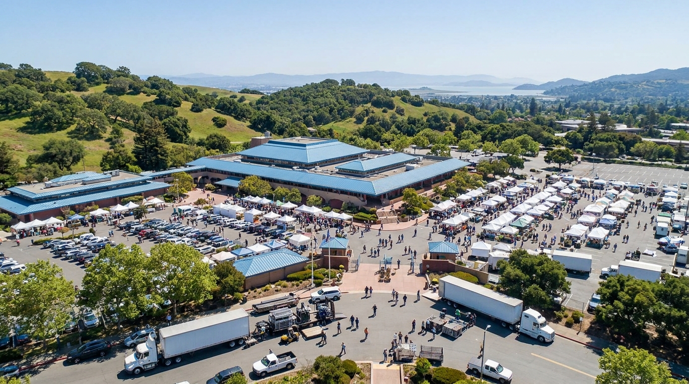 Civic Center and Santa Venetia, San Rafael freezer trailer service area