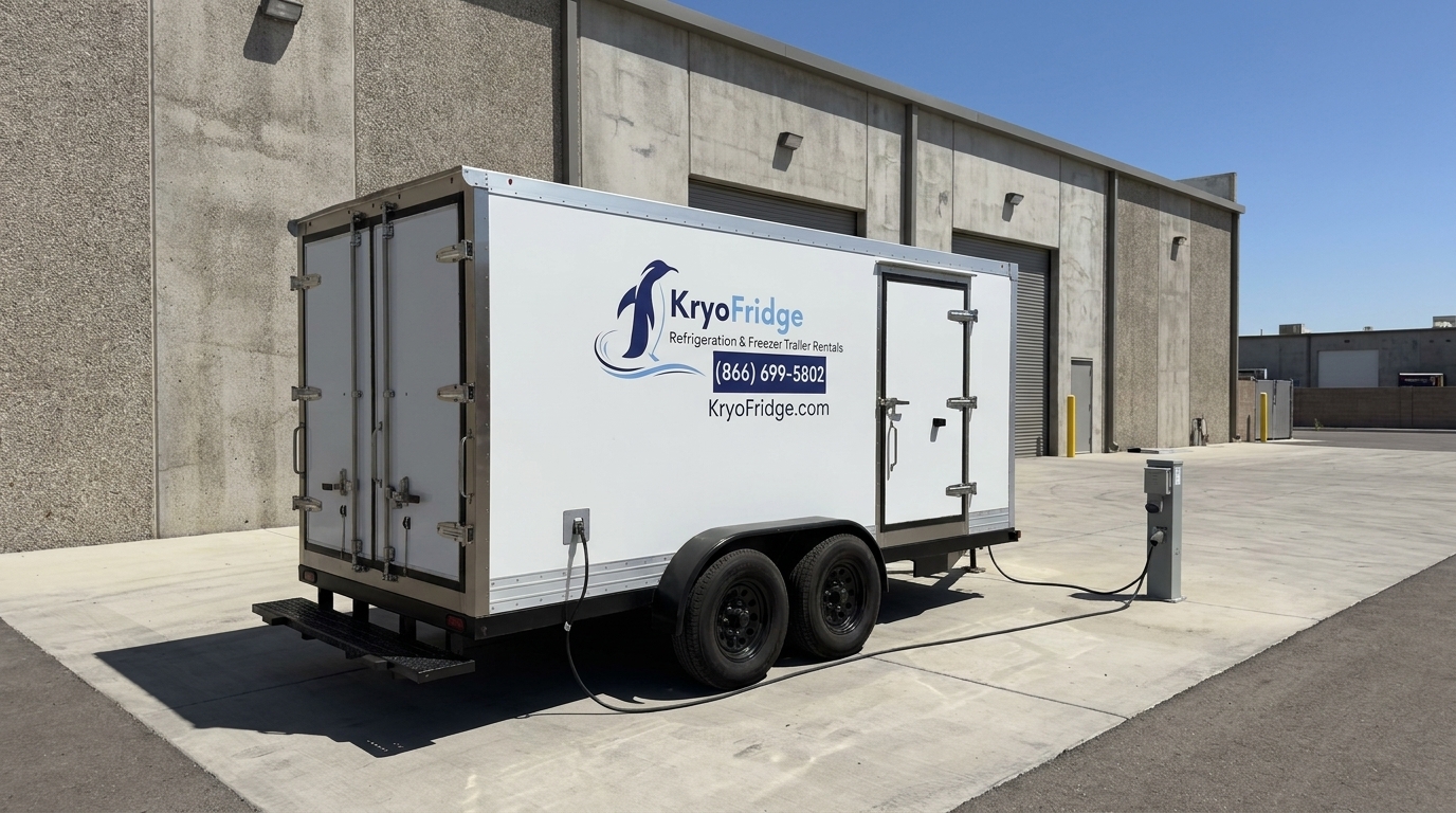 Market vendor staging cold-storage scenario in San Rafael